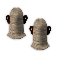 523 Угол наружный Лексида с крепежом 55мм Осина северная (2шт/блистер)