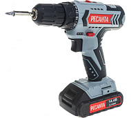 Дрель-шуруповерт аккумуляторная Ресанта ДА-2А-45-14,4 ПРОМО 900/75/14/13