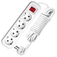 Удлинитель быт 4х5м с/з с выкл 10А S-304 9740981