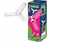 Лампа светодиодная LED-P65-24W/SPSB/E27/FR/P3 PLP32WH 24Вт P65 лепестковая матовая E27 для растений спектр для рассады и цветения (упак. картон) Uniel UL-00007407