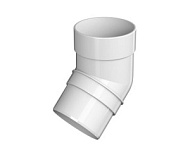 Колено трубы 135 гр Технониколь Оптима ПВХ белый /60/