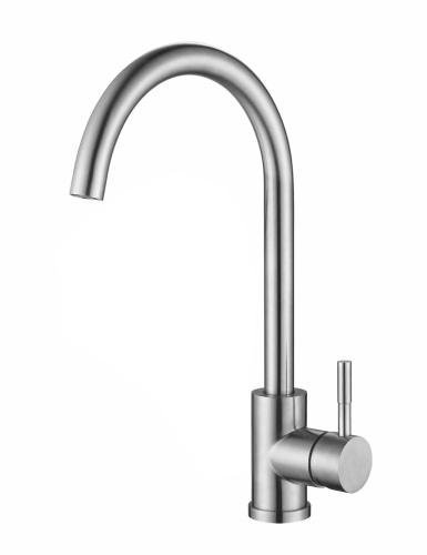 Смеситель для кухонной мойки Fmark сатин, нержавеющая сталь FS8232