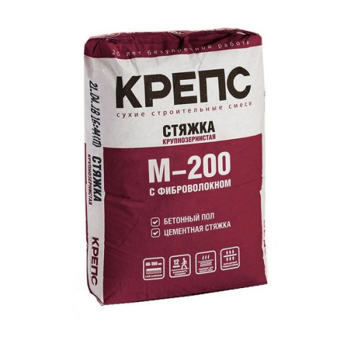 Стяжка пола Крепс М-200 25кг (56шт/пал)