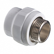Муфта ПП наружная резьба  D25-1/2"