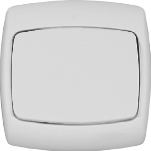 Выключатель 1-кл. СП Рондо 6А IP20 бел. SchE С16-067 S16-067-BI (С16-067-би) , 10668