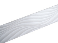 Декоративная планка MAGELLAN ВОЛНА 3D 85мм БЕЛЫЙ - 25м