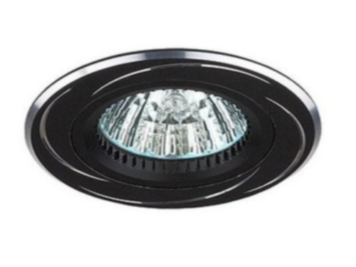 Светильник ЭРА KL34 AL/BK алюм.MR16 12В 50Вт черн./хром