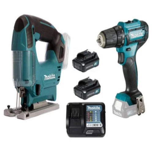 Makita CLX237 Набор аккумуляторных инструментов 12В CXT (12В, лобзик JV101D,дрель-шуруповерт DF333D)