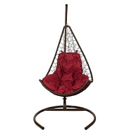 Подушка для кресла 'Wind' бордовая