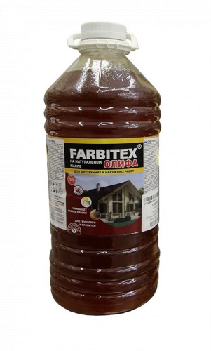 Олифа FARBITEX натуральная , 3,0 л