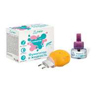 Комплект для детей: фумигатор + жидкость от комаров для детей, без запаха, 30 ночей