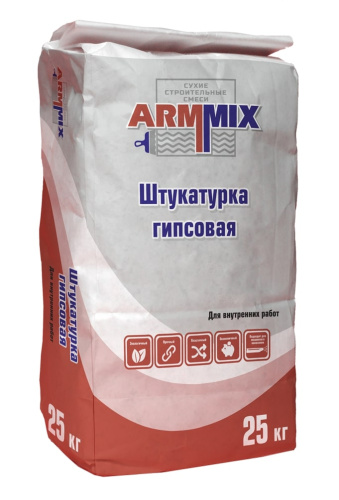 Штукатурка гипсовая универсальная ArmMix 25кг /40/