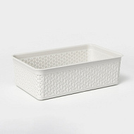 9458236 Корзинка универсальная Wenge, 2,25 л, 25,7×15,8×8 см, светло-серая