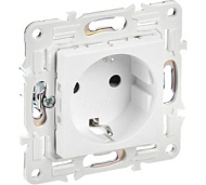 Розетка SKANDY 16А с заземл. защ. штроки SK-R04W арктич. бел. IEK
