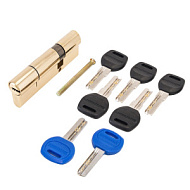 Цилиндровый механизм (100,10) Стандарт F-01 85 (30х10х45) GP 5кл золото перф. ключ/ключ