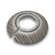 Обвод универсальный для труб Ф25-34мм "Идеал" (2шт. во флоупак) Орех серый