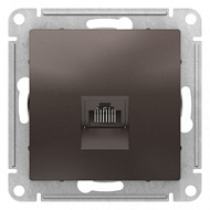 Механизм розетки компьютерной ATLAS DESIGN RJ45 кат.5E  мокко SchE ATN000683