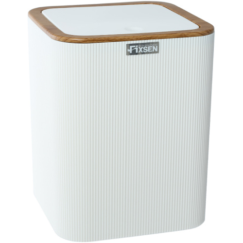 Ведро для мусора Fixsen White Wood, белый, 5л