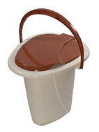 Ведро-туалет Адис, терракот, 15,6 л