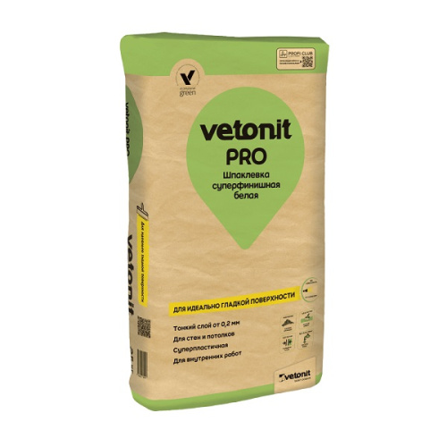 Шпаклевка финишная полимерная  Weber.Vetonit PRO, 25кг /48