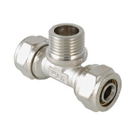 Тройник 20х1/2"х20мм обжимной наружная резьба