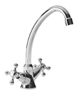 AV2120 Смеситель для кухни AVRORA Vesta с высоким поворотным изливом, латунь, хром