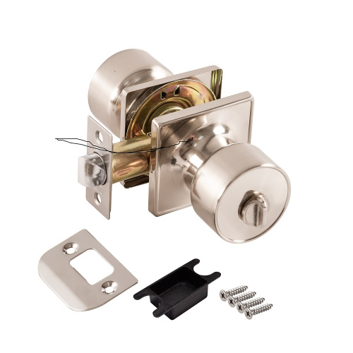 Ручка защелка DK772/BL SN-BK (фиксатор) никель