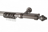 Карниз круглый U-шиной 120см морена с пласт. элем. d28