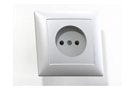 370807 Розетка 1-м СП Селена 16А IP20 РС16-369 бел. Кунцево 8110