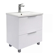 Тумба-умывальник Comforty Лима-60Н2 белый матовый с раковиной Como 60