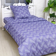 Постельное белье Иллюзия 2 сп, сине-фиолетовый, 175х210 см, 175х210 см, 70х70 см 2шт, бязь,