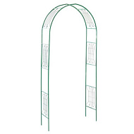 Арка разборная `Классик широкая с проволокой` 2,3 м х 1,25 м х 0,5 м зеленая