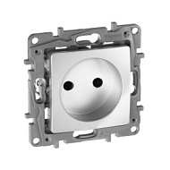 1066924 Механизм розетки 1-м СП Etika 16А IP31 250В 2P без заземл. защ. шторки немецк. стандарт винт