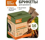 Брикеты для розжига в инд. упаковке, 16 штук в боксе \12\