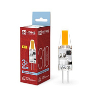 Лампа светодиодная LED-JC-COB 3Вт 12В G4 6500К 310лм IN HOME