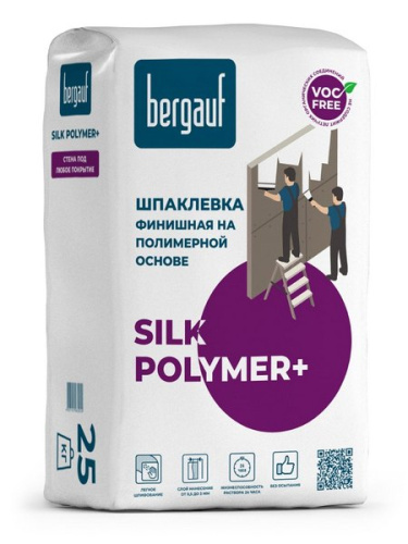 Шпаклевка полимерная финишная Bergauf SILK POLYMER+, 25кг/48/