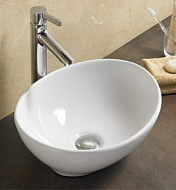 7138 Раковина Comforty, белый, накладная 410*145*330 мм