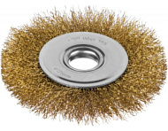35141-125 Щетка MIRAX дисковая для УШМ, витая стальная проволока 0,3 мм, d=125 мм