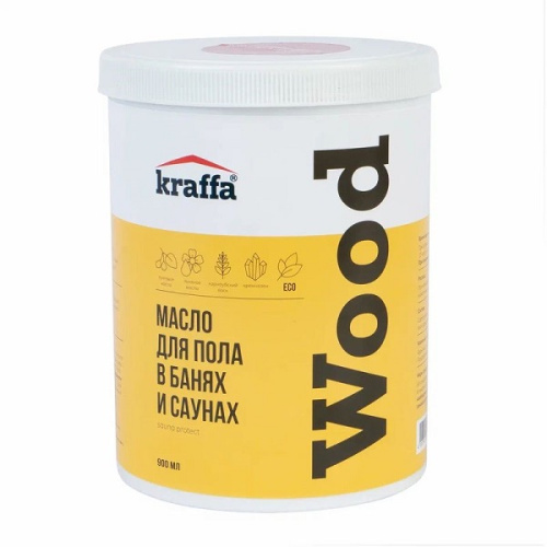 Масло для пола в банях и саунах Kraffa 0,9л.