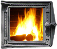 Дверка топочная ДТ-3С 291х230х70 (250Х210) краш, со стеклом, термошнур (Рубцовск)