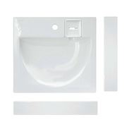 Раковина  на стиральную машину "Galaxy 60" ВКС Белый S1 комплект кронштейнов