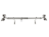 Карниз Телескопический MAGELLAN однорядный наконечник Лист нержавеющая сталь 160-300см