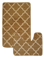 F001 Набор ковриков  для в/к AQUADOMER FIESTA 50*60 см 60*100 см Beige