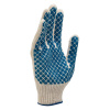67713 Перчатки трикотажные, ПВХ-покрытие "Шахматный облив", 10 класс, Россия