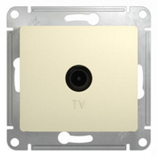 Механизм розетки TV 1-м СП Glossa 1DB беж. SchE GSL000291 , 275243