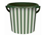 Ведро 10л СИЕСТА Полоска теплая хвоя
