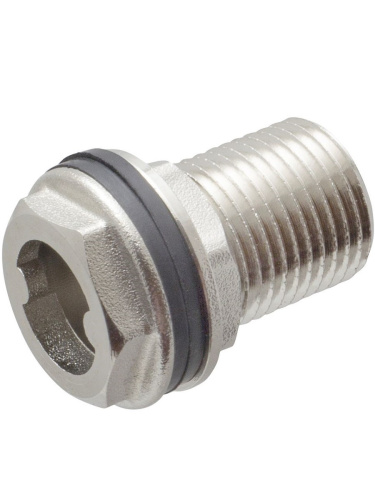 ДС.020009 Штуцер (врезка) в бак (емкость) с прокладкой 3/4" (латунь)