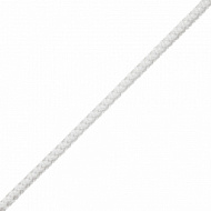 Шнур вязаный ПП 12 мм, универсальный, с сердечником,  белый, 10м