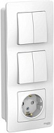 Блок СП Systeme Electric Blanca (розетка с заземл. защ. шторки 16А 250В