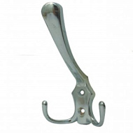 Крючок мебельный `SANBERG` 3-х рожковый 5518/827А Классика большой (хром)